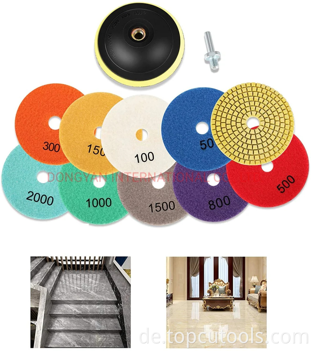 4 "Diamond Polishing Pads